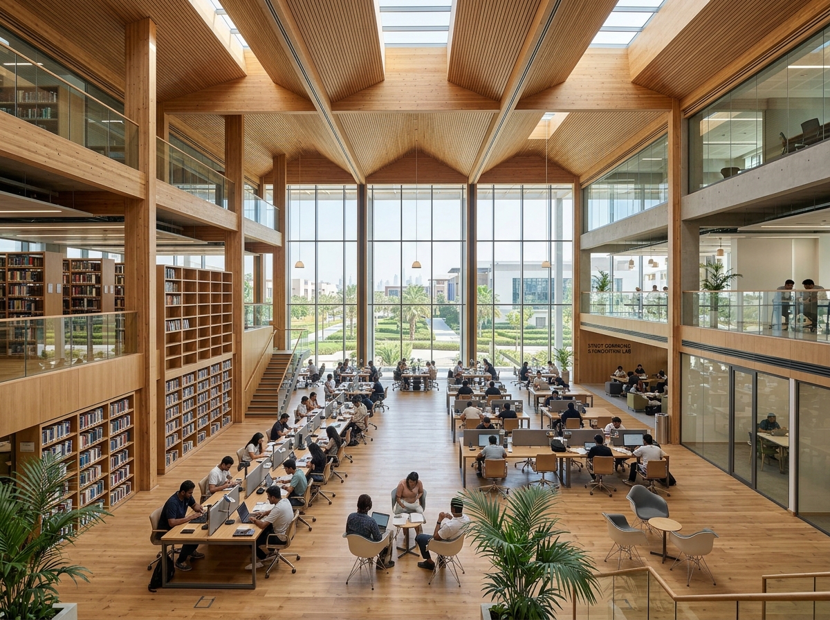 Modern Campus Library Interior